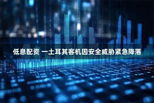 低息配资 一土耳其客机因安全威胁紧急降落